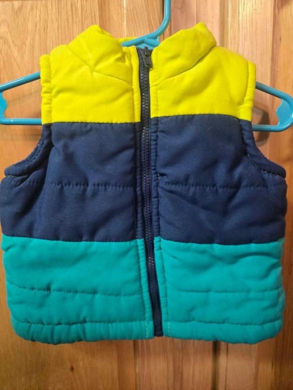 Wonder Kids toddler size 12 Months Fleece lined Puffer vest F7